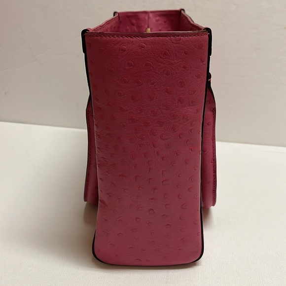 Kate Spade pink ostrich leather satchel - Picture 5 of 16